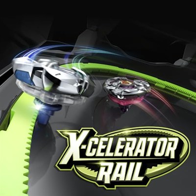 BEYBLADE X Xtreme Savaş Seti, Beystadium Arenalı X-Celerator Rail, 2 Sağ Dönen Top Oyuncak, 2 Fırlatıcı, Erkek ve Kız Oyuncakları, 8+