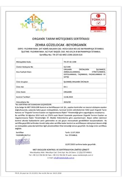 Beyorganik Organik Basmati Pirinç 500gr (PESTİSİT VE AFLATOKSİN ANALİZLİ)