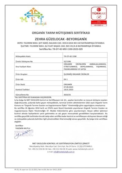 Beyorganik Organik Bey-atom 260gr