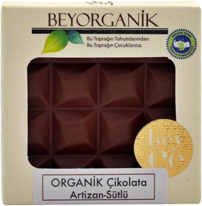 Beyorganik Organik Çikolata Artizan - Sütlü 40gr