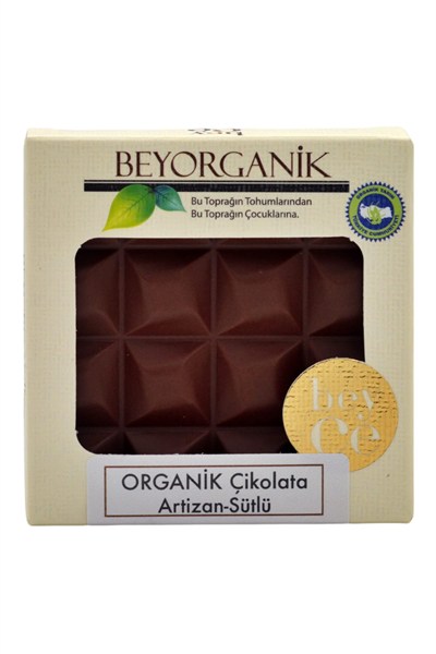 Beyorganik Organik Çikolata Artizan - Sütlü 40gr