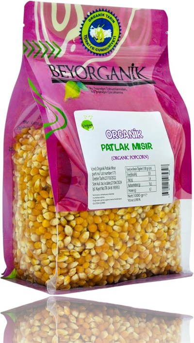 Beyorganik Patlak Mısır 1000 Gr