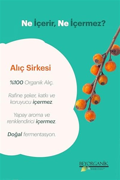 Beyorganik Sirke Alıç 500 ml