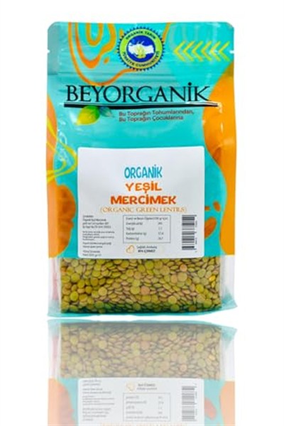 Beyorganik Yeşil Mercimek-Muş 500 Gr