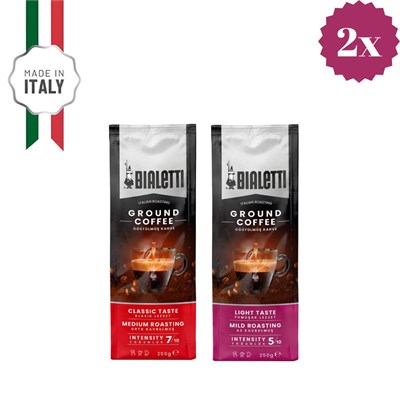 Bialetti 2 Adet Delicato Ve Classico 250 Gr Öğütülmüş Kahve