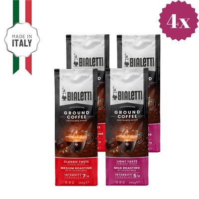 Bialetti 4 Adet Delicato Ve Classico 250 Gr Öğütülmüş Kahve