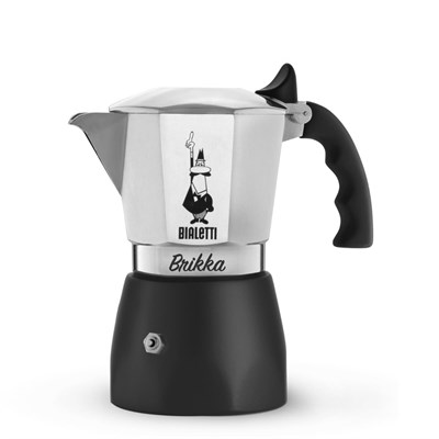 Bialetti Brikka Moka Pot 4 Cup Siyah