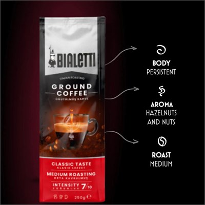 Bialetti Classico Öğütülmüş Kahve 250 Gr - N