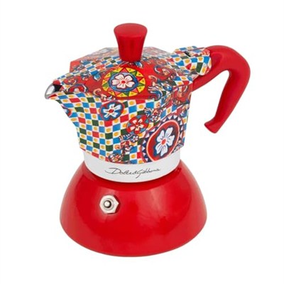 Bialetti Dolce & Gabbana Mochinduction 2 Kupa İndüksiyon ve Doğrudan Ateş (Kahve Makinesi, Espresso Makinetta)