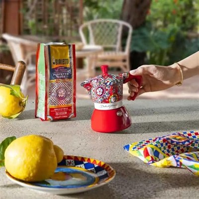 Bialetti Dolce & Gabbana Mochinduction 2 Kupa İndüksiyon ve Doğrudan Ateş (Kahve Makinesi, Espresso Makinetta)