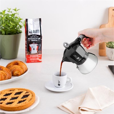 Bialetti İndüksiyon Mokapot Siyah (6 Cup)