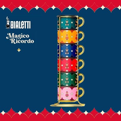 Bialetti İstiflenebilir 6LI Kahve Fincanı 