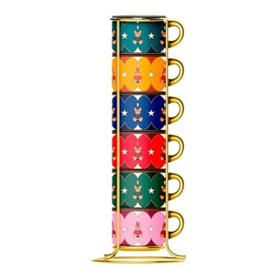 Bialetti İstiflenebilir 6LI Kahve Fincanı 