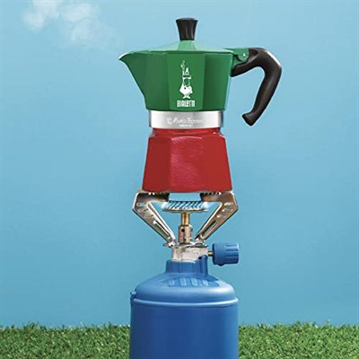 Bialetti - Moka Express Italia: 3 Cups Ocak Üstü Espresso Pişirici - 130ml - Karma Renk - Alüminyum Gövde - Patentli Güvenlik Valfi - Tüm Ocak Türleri İçin Uygundur (İndüksiyon Hariç)