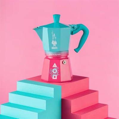 Bialetti Moka Express Squid Game© 6 fincan, haşlanmaya karşı emniyetli sap, indüksiyon için uygun değildir, 270 ml, alüminyum