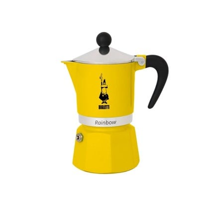 Bialetti Rainbow Sarı Mokapot (3 Cup)