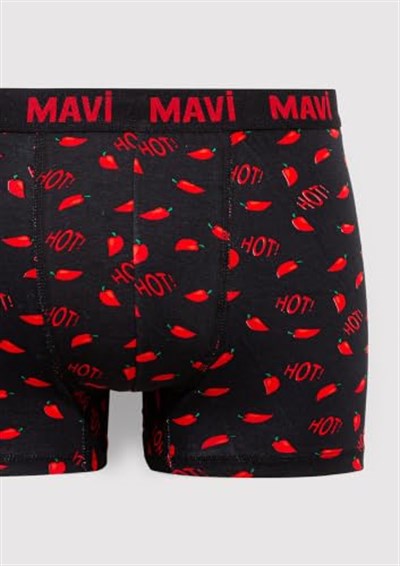 Biber Detaylı Siyah Boxer 0911631-900