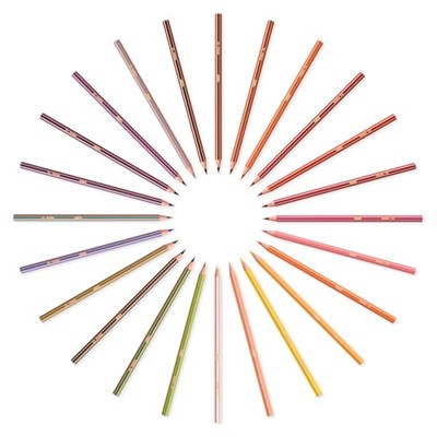 BIC Kids Evolution Stripes Kuru Boya Kalemi, 24lü Kutu