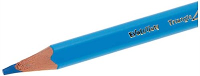 BIC Kids Evolution Üçgen Jumbo Kuru Boya Kalemi, 12li Kutu, 2 Yaş ve Üzeri Çocuklar için İdeal, Kıymık Oluşturmaz, Çiğnemeye Karşı Dayanıklı