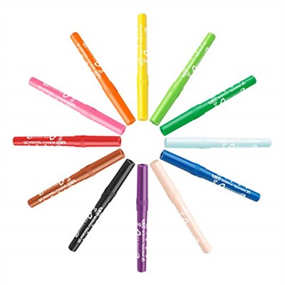 BIC Kids Visa Color XL Keçeli Boya Kalemi 24 Renk, Su Bazlı Mürekkep, Kolayca Çoğu Kumaştan Çıkar, 3 Yaş ve Üzeri Çocuklar için İdeal - Seçenekler: 12li Kutu, 24lü Kutu