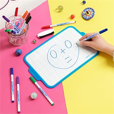 BIC Velleda 1721 Çocuk Beyaz Tahta Kalemi, Karışık Renk, 8li Poşet
