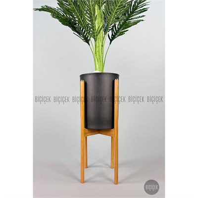 Biçiçek 150cm Areka Ağacı Ayaklı Metal Saksıda 5