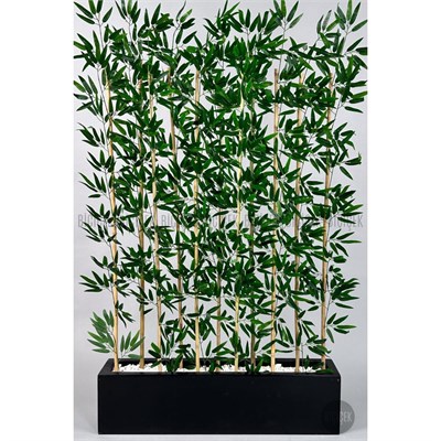 Biçiçek Bambu Separator 170 Cm 10 Dallı Yoğun Yapraklı Siyah
