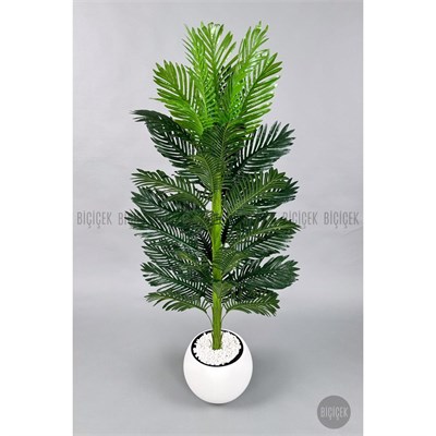 Biçiçek Yapay Areka Ağacı 160-180 Cm Beyazküre170cm