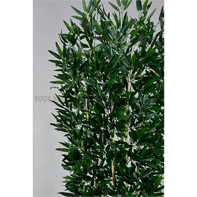 Biçiçek Yapay Bambu Ve Benjamin 6 Dallı Yoğun Yapraklı 220 Cm Beyazbambu
