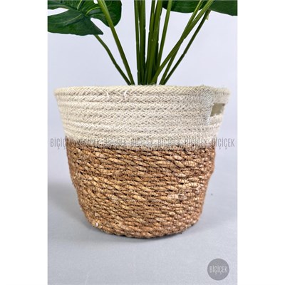 Biçiçek Yapay Monstera Deve Tabanı 65-70 Cm Hasir3