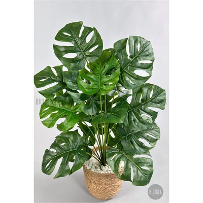 Biçiçek Yapay Monstera Deve Tabanı 65-70 Cm Hasir2