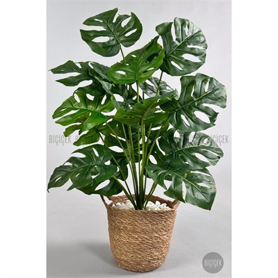 Biçiçek Yapay Monstera Deve Tabanı 65-70 Cm Hasir2