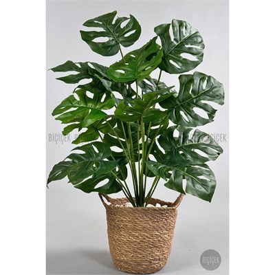Biçiçek Yapay Monstera Deve Tabanı 65-70 Cm Hasir2