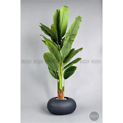 Biçiçek Yapay Muz Ağacı 185-220 Cm Gri1