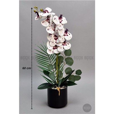 Biçiçek Yapay Phalaenopsis Orkide Buyuk Boy