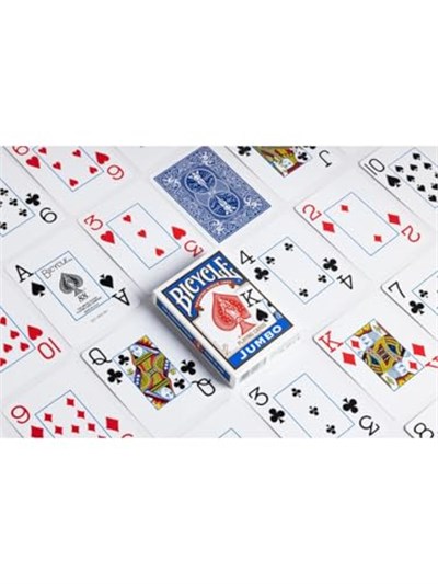 Bicycle Rider Back International Jumbo Endeks Oyun Kartları Poker Boyu, 1 Deste, Kırmızı veya Mavi - Seçenekler: Rider Back International Jumbo, Archangels, Aviary...