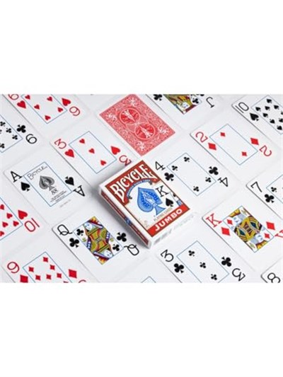 Bicycle Rider Back International Jumbo Endeks Oyun Kartları Poker Boyu, 1 Deste, Kırmızı veya Mavi - Seçenekler: Rider Back International Jumbo, Archangels, Aviary...