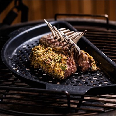 Big Green Egg Delikli Yarım Izgara Large