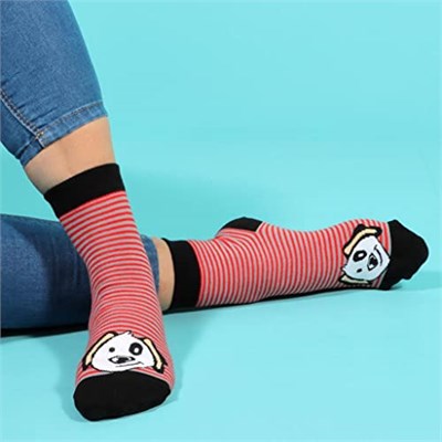 Biggdesign Dogs Kadın 5li Kısa Çorap Seti