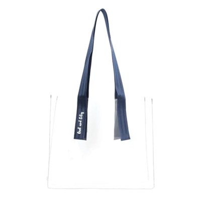Biggdesign Owl And City Şeffaf Alışveriş ve plaj çantası