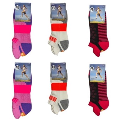 Bijutek Kadın Renkli Spor Sneaker Çorap 6 Çift