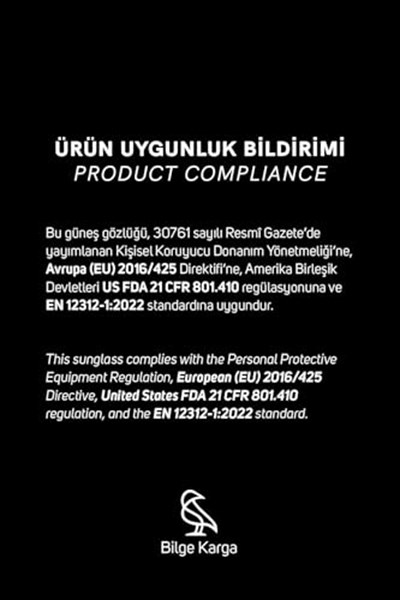 Bilge Karga Seldan Black Güneş Gözlüğü