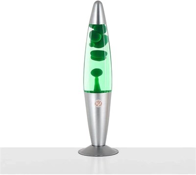 Bilger Büyük Boy Lav Lambası Lava Lamp 41 Cm, Yeşil, 10 x 10