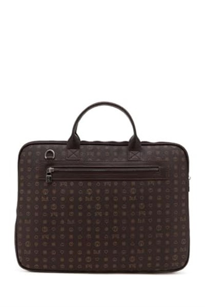 Bilik Deri Monogram Kahve Unisex Laptop & Evrak Çantası RH09 BUSİNESS-MN (Kahve)