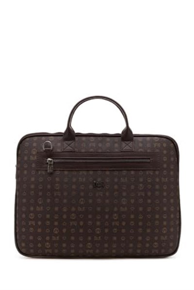 Bilik Deri Monogram Kahve Unisex Laptop & Evrak Çantası RH09 BUSİNESS-MN (Kahve)