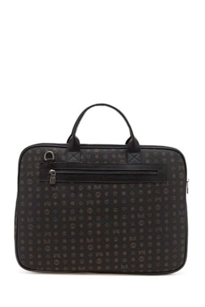 Bilik Deri Monogram Siyah Unisex Laptop & Evrak Çantası RH09 BUSİNESS-MN (Siyah)