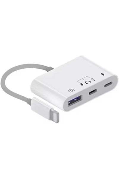 Bilişim Burada ZR578 Lightning to USB Adaptör, Beyaz BBZR578