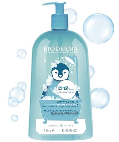 Bioderma ABCDerm Bebek ve Çocuk için Dermatolojik ve Tuzsuz Yüz, Saç, Vücut Şampuanı Normal ve Kuru Ciltler