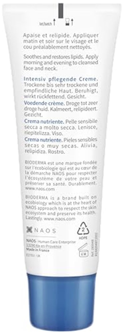 Bioderma Atoderm Nutrition Çok Kuru Olgun Cilt Besleyici Nemlendirici Yüz Kremi Avokado ve Shea Yağı 40 ml