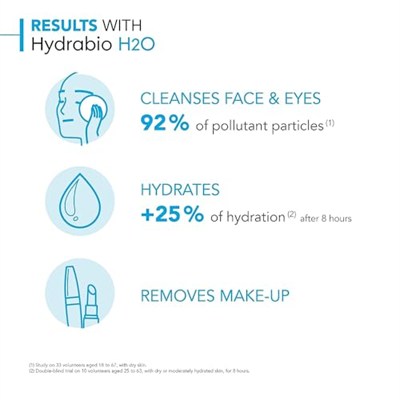 Bioderma Hydrabio H2o Kuru Ciltler için Nemlendirici Micellar Makyaj Temizleme Suyu Yüz ve Göz Çevresi Kullanımına Uygun